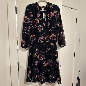 J. crew long sleeve floral dress